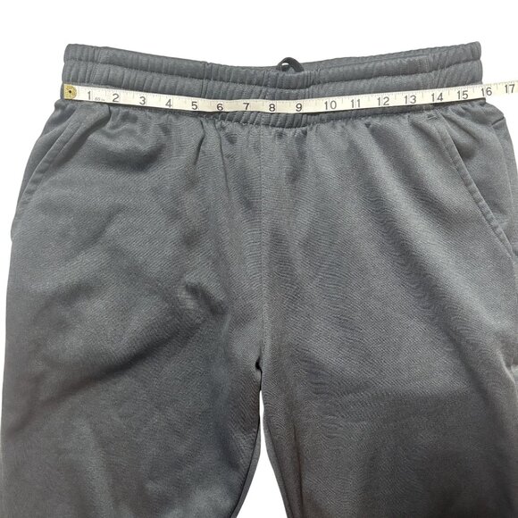 Mens Athletic Joggers Zipper Pockets Elastic Waistband Soft Fabric Size L Black - Picture 8 of 11
